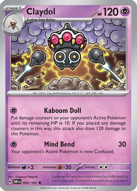 Claydol card image