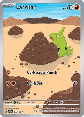 Larvitar — Illustration Rare card image