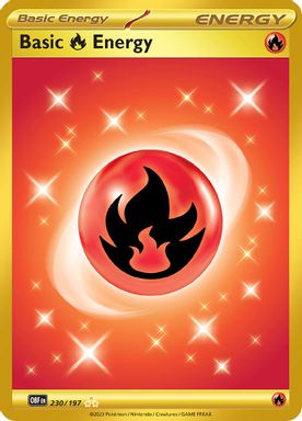 Basic Fire Energy — Hyper Rare card image