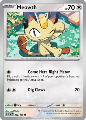 Meowth — Reverse Holo card image