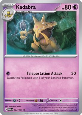Kadabra — Reverse Holo card image