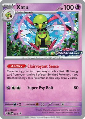 Xatu — Paradox Rift Prerelease-Staff card image