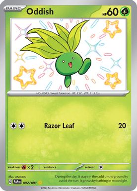 Oddish — Shiny Rare card image