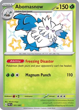 Abomasnow — Shiny Rare card image
