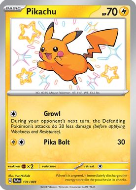 Pikachu — Shiny Rare card image