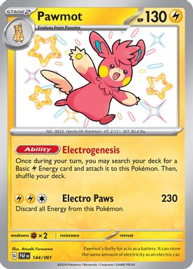 Pawmot — Shiny Rare card image