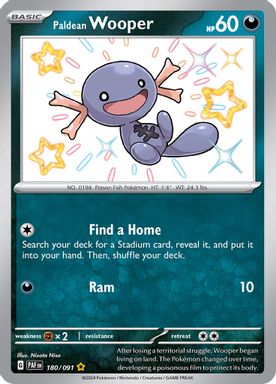 Paldean Wooper — Shiny Rare card image
