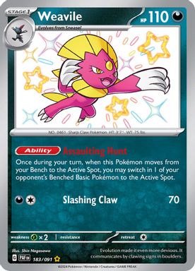 Weavile — Shiny Rare card image