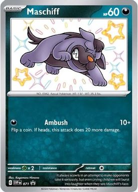 Maschiff — Paldean Fates Tech Sticker Collection card image
