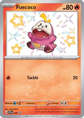 Fuecoco — Paldean Fates Skeledirge EX Premium Collection card image
