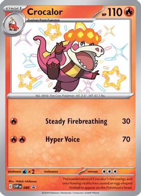Crocalor — Paldean Fates Skeledirge EX Premium Collection card image