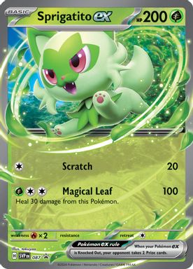 Sprigatito EX — Paldea Adventure Chest card image