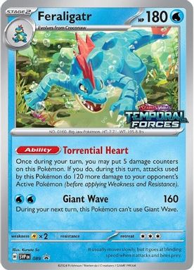 Feraligatr — Temporal Forces Prerelease-Staff card image