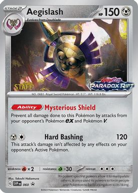 Aegislash — Paradox Rift Prerelease-Staff card image