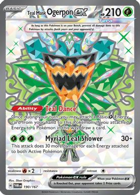 Teal Mask Ogerpon EX — Ultra Rare card image