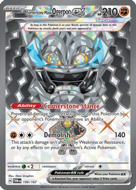 Cornerstone Mask Ogerpon EX — Ultra Rare card image