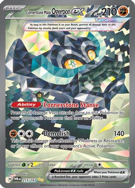 Cornerstone Mask Ogerpon EX — Special Illustration Rare card image