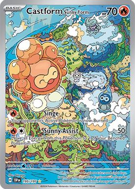 Castform Sunny Form — Illustration Rare card image