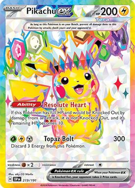 Pikachu EX — Ultra Rare card image