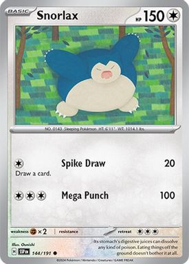 Snorlax — Reverse Holo card image
