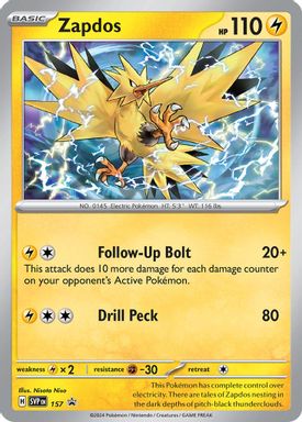 Zapdos — Surging Sparks Three Pack Blister card image