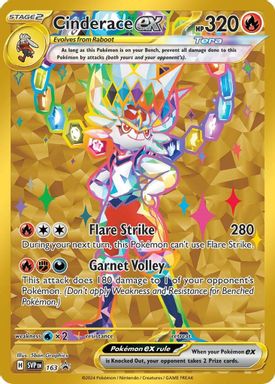 Cinderace EX — Terapagos EX Ultra-Premium Collection card image