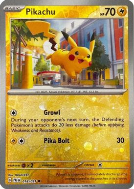 Pikachu — Paldean Fates 5-Pack Mini Tin card image