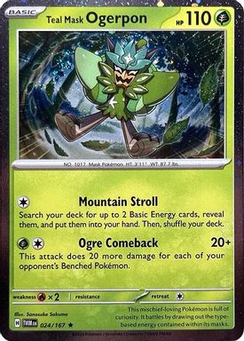 Teal Mask Ogerpon — Ogerpon EX Premium Collection card image