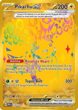 Pikachu EX — Hyper Rare card image