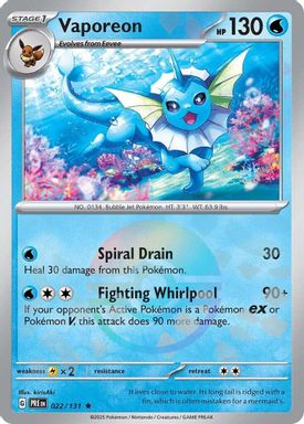 Vaporeon — Poke Ball Reverse Holo card image