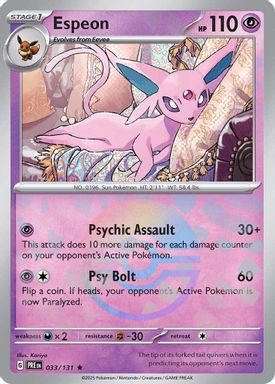 Espeon — Poke Ball Reverse Holo card image