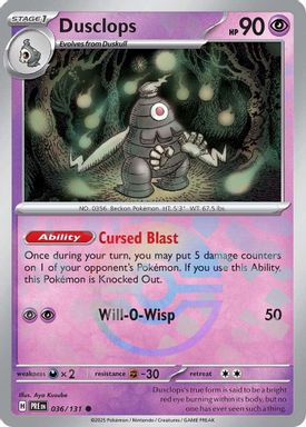Dusclops — Poke Ball Reverse Holo card image