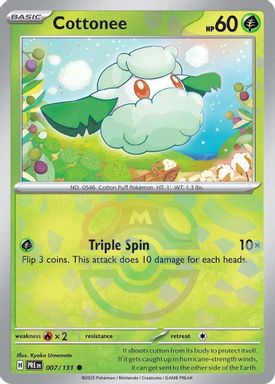 Cottonee — Master Ball Reverse Holo card image