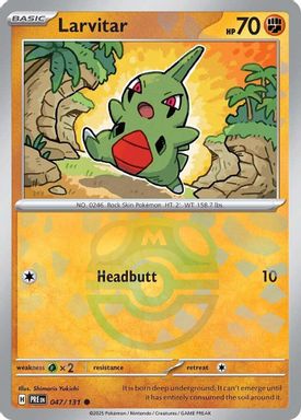 Larvitar — Master Ball Reverse Holo card image