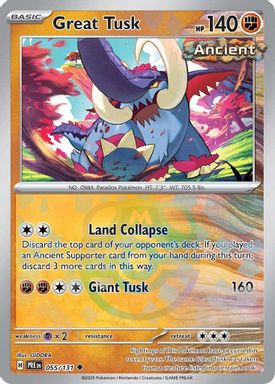Great Tusk — Master Ball Reverse Holo card image