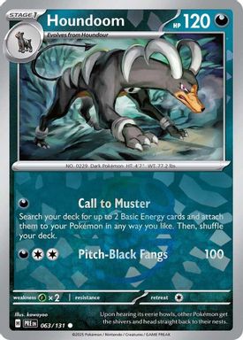 Houndoom — Master Ball Reverse Holo card image