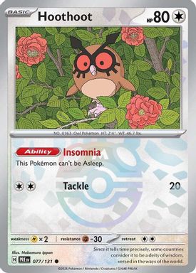 Hoothoot — Master Ball Reverse Holo card image