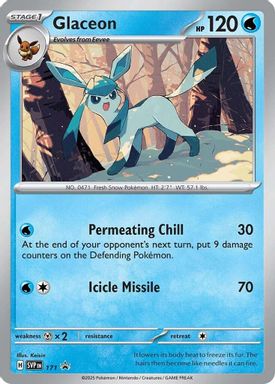 Glaceon — Prismatic Evolutions Tech Sticker Collection card image