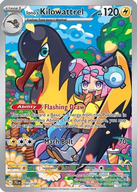 Iono's Kilowattrel — Illustration Rare card image