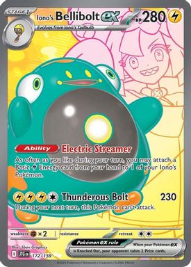 Iono's Bellibolt EX — Ultra Rare card image