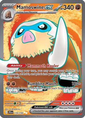 Mamoswine EX — Ultra Rare card image