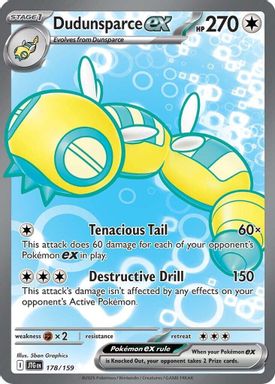 Dudunsparce EX — Ultra Rare card image