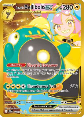 Iono's Bellibolt EX — Hyper Rare card image