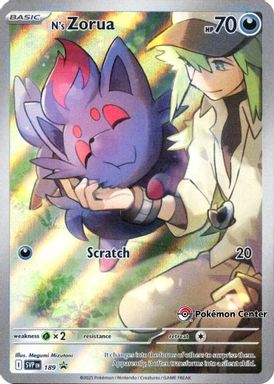 N's Zorua — Journey Together Pokemon Center Elite Trainer Box card image
