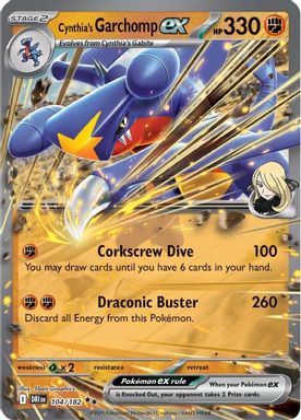Cynthia's Garchomp EX card image