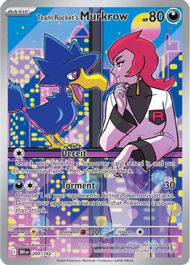 Team Rocket's Murkrow — Illustration Rare card image