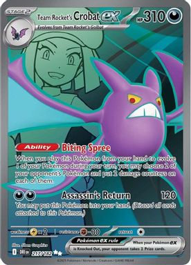 Team Rocket's Crobat EX — Ultra Rare card image