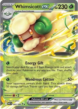 Whimsicott EX card image