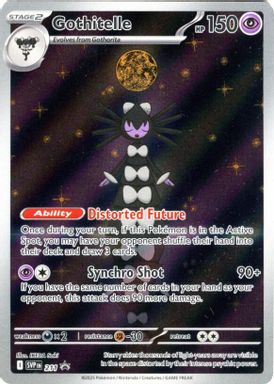 Gothitelle — White Flare Tech Sticker Collection card image