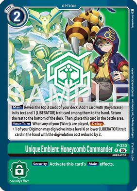 Unique Emblem: Honeycomb Commander